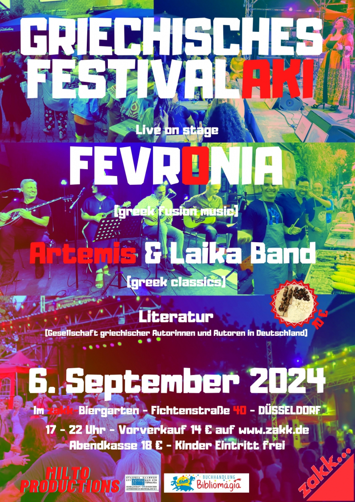 Veranstaltungsplakat FESTIVALAKI 2024 Veranstaltungsplakat FESTIVALAKI 2024